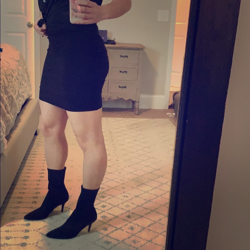 Joe Fresh black midi skirt